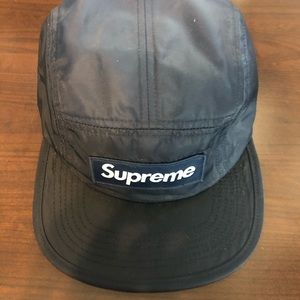 Supreme nylon navy camp cap
